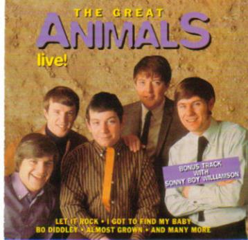 THE ANIMALS CD THE GREAT ANIMALS LIVE!  beschikbaar voor biedingen