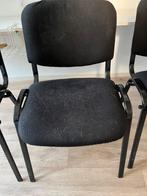 4 Zwarte stoel - eenvoudig schoon te maken, Ophalen, Gebruikt, Zwart, Vier