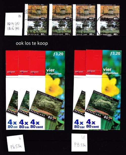 9428) Nederland 1814, 1816 en pb53a, 1999, Postzegels en Munten, Postzegels | Nederland, Ophalen of Verzenden