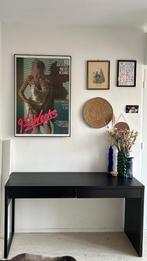 Bureau zwart met lades Ikea, Huis en Inrichting, Bureaus, Ophalen, Zo goed als nieuw, Bureau
