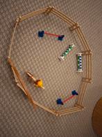 Playmobil paardenbak met paard en ruiter en hindernissen, Ophalen of Verzenden