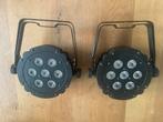 2 x Showtec compact par 7 tri, black edition, Ophalen of Verzenden, Zo goed als nieuw, Licht