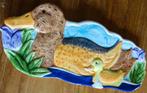 golvend porseinen retro relief schaaltje met eendjes, Ophalen of Verzenden, Gebruikt