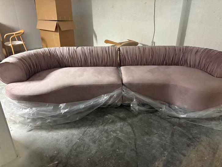 Decor amsterdam paarse design halfronde bank NIEUW  grote, Huis en Inrichting, Banken | Bankstellen, Nieuw, Vierpersoons of meer