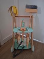 Houten speelgoed schoonmaakkar, Ophalen, Gebruikt