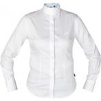 Witte Horka wedstrijdblouse lange mouwen bloemendetail, Dames, Dressuur, Nieuw, Ophalen of Verzenden