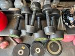 Rubberen dumbells 2-4 en 7 kg gewichten dumbell set, Sport en Fitness, Fitnessmaterialen, Ophalen, Dumbbell, Gebruikt, Gewichten