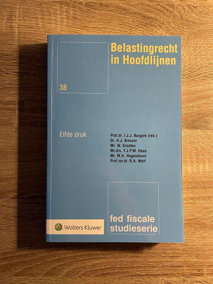 Belastingrecht in Hoofdlijnen (elfde druk), Boeken, Studieboeken en Cursussen, Zo goed als nieuw, WO, Alpha, Ophalen of Verzenden