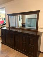 Koloniaal groot dressoir met spiegel, Huis en Inrichting, Ophalen, Zo goed als nieuw, 25 tot 50 cm, Minder dan 100 cm