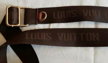 Louis Vuitton brede bruine riem voor zijtas  schouderstas beschikbaar voor biedingen