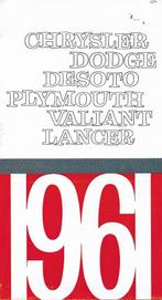 Brochure Chrysler Dodge Desoto Plymouth Valliant Lancer.'61, Chrysler International, Nieuw, Ophalen of Verzenden, Overige merken