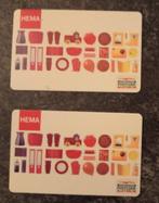 Hema cadeaukaarten (1x €13, 1x €10), Eén persoon, Cadeaubon, Overige typen