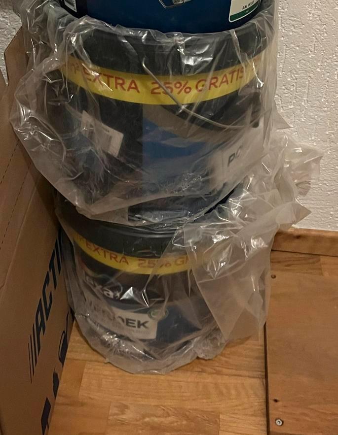 2 emmers Flexa powerdek muurverf wit RAL 9010 NIEUW, Doe-het-zelf en Verbouw, Verf, Beits en Lak, Nieuw, Wit, Ophalen