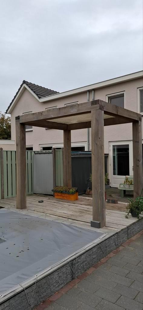 Houten Tuinpaviljoen te Koop, Tuin en Terras, Overkappingen, Gebruikt, Tuinpaviljoen, Ophalen of Verzenden