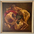 H J H van Asten - Antiek olieverf schilderij, Antiek en Kunst, Kunst | Schilderijen | Klassiek, Ophalen