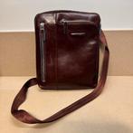 Piquadro Blue Square iPad Crossbody Tas, Bruin, Zo goed als nieuw, Leer, Ophalen