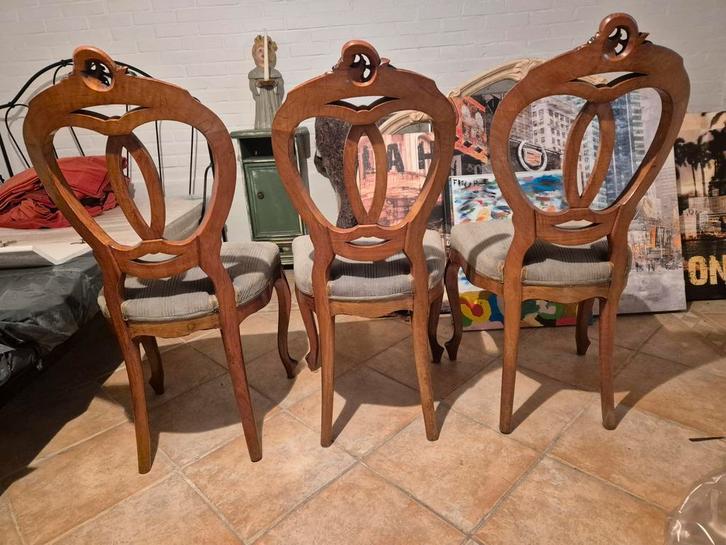 Mooie Biedermeier stoeltjes - set van 3, Antiek en Kunst, Antiek | Meubels | Stoelen en Banken, Ophalen of Verzenden