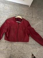kort leren jack,   rood M/L, Kleding | Dames, Jasjes, Kostuums en Pakken, Ophalen, Maat 42/44 (L), Jasje, Rood