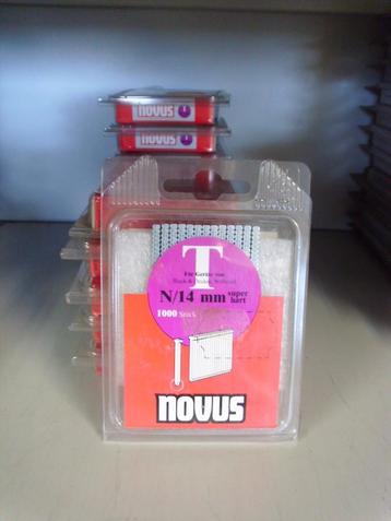 Novus Spijkers Type T 14mm | 1000 Stuks Nieuw € 2.95 pp !!!  beschikbaar voor biedingen