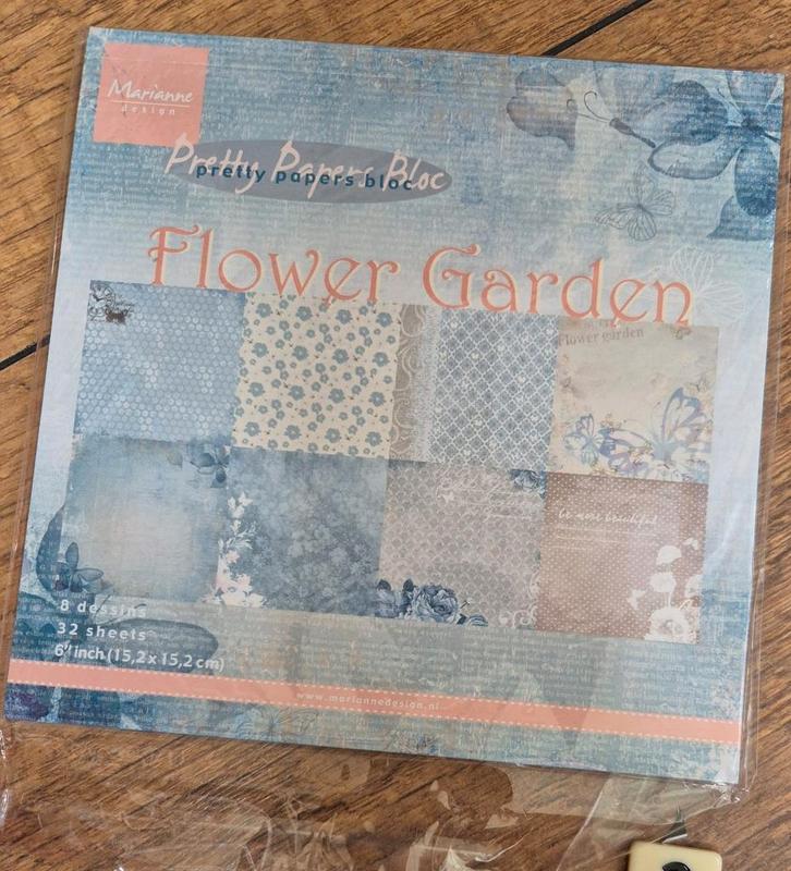 Marianne Design Pretty Papers Bloc Flower Garden - Nieuw, Hobby en Vrije tijd, Scrapbooking, Nieuw, Papier of Karton, Overige merken