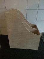 ikea 2 houten tijdschriftencasettes, Huis en Inrichting, Woonaccessoires | Krantenbakken en Lectuurbakken, Ophalen of Verzenden