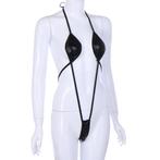 Zwarte microkini micro bikini sexy g-string string dames, Verzenden, Nieuw, Zwart, Bikini