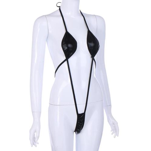 Zwarte microkini micro bikini sexy g-string string dames, Kleding | Dames, Badmode en Zwemkleding, Nieuw, Bikini, Zwart, Verzenden