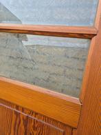 211hx238br Driedelige scheidingswand / deurenset met glas, Antiek en Kunst, Ophalen