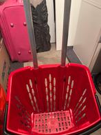 Handige boodschappenmand met handgreep, Huis en Inrichting, Emmers, Ophalen, Gebruikt, Kunststof, Met handgreep