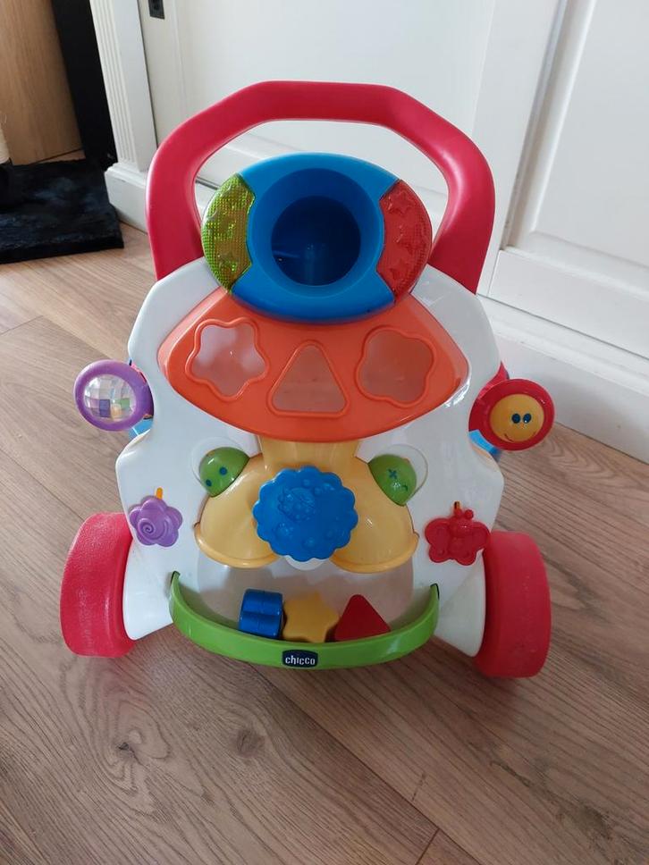 Leuke loopwagen, Kinderen en Baby's, Speelgoed | Babyspeelgoed, Zo goed als nieuw, Overige typen, Met licht, Met geluid, Met wieltjes