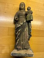 Houten beeld met Maria + kind 17e eeuw, Antiek en Kunst, Kunst | Beelden en Houtsnijwerken, Ophalen of Verzenden