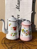 Brocante Frans emaille emmertje koffiepot, Ophalen of Verzenden