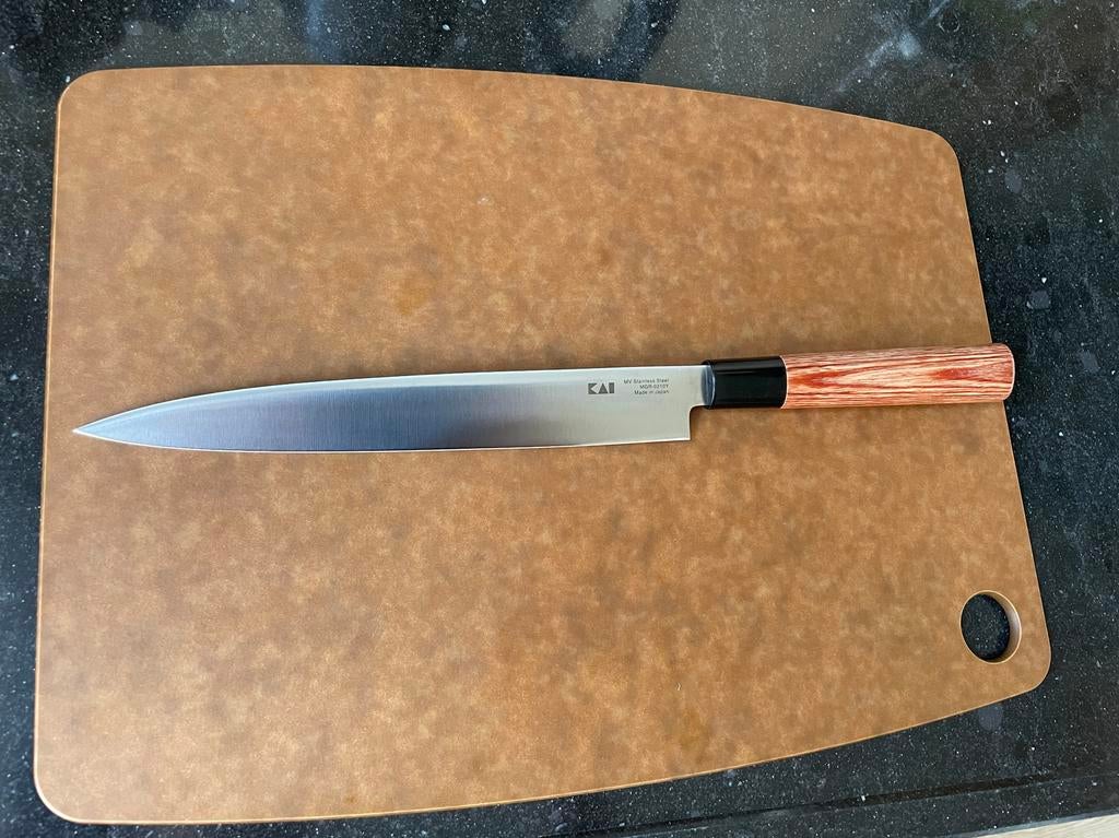 Kai Seki Magoroku Redwood Yanagiba 21cm - Nieuw!, Ophalen of Verzenden, Nieuw, Hout, Los bestek