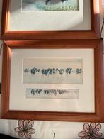 Koeien Aquarellen in Houten Lijsten (2 stuks) Wiebe vd Zee, Antiek en Kunst, Ophalen of Verzenden