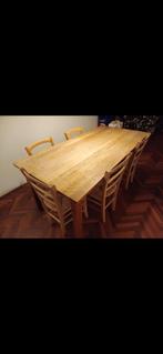 Kersenhouten eettafel, Huis en Inrichting, Tafels | Eettafels, Ophalen, Gebruikt, 50 tot 100 cm, Vijf personen of meer