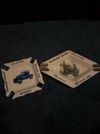 Delfts Blauw Asbakken - Autobedrijf Rijschool Chr. v.d. Bor, Antiek en Kunst, Ophalen of Verzenden