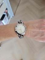 DKNY zilverkleurig armband horloge, Sieraden, Tassen en Uiterlijk, Armbanden, Verzenden, Zo goed als nieuw, Zilver, Staal