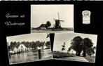 Groeten uit Woubrugge - 3 afb + wapen - 1961? gelopen, Verzamelen, Ansichtkaarten | Nederland, Ophalen of Verzenden, Voor 1920