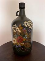 Glazen fles handbeschilderd; Hindeloopen, Antiek en Kunst, Ophalen