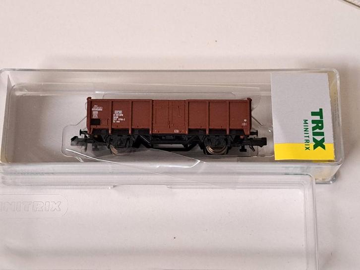 Minitrix open goederenwagon, art. 18083, Hobby en Vrije tijd, Modeltreinen | N-Spoor, Zo goed als nieuw, Wagon, Gelijkstroom, Trix