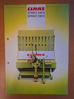 Folder Claas opraapwagen Sprint 440 S en Sprint 330 S, Ophalen of Verzenden, Gelezen, Tractor en Landbouw