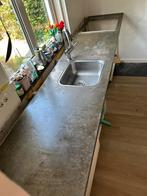 Betonnen aanrechtblad GRATIS, Huis en Inrichting, Ophalen, Gebruikt, 200 cm of meer, Minder dan 100 cm