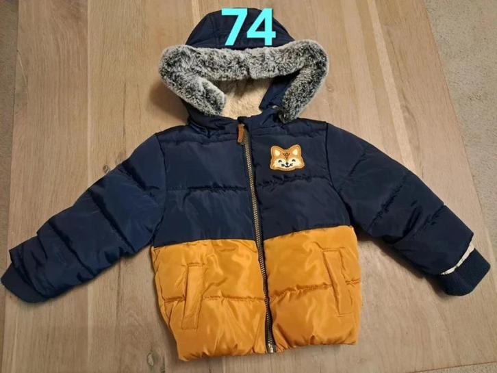 Leuke degelijke warme winterjas maat 74, Kinderen en Baby's, Babykleding | Maat 74, Zo goed als nieuw, Jongetje, Jasje, Ophalen of Verzenden