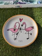 Mooie klok flamingo's, Huis en Inrichting, Ophalen of Verzenden, Nieuw, Analoog, Wandklok
