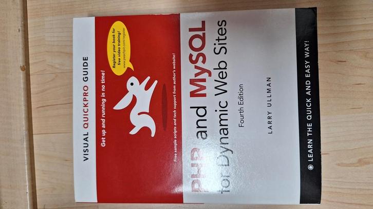 PHP and MySQL Dynamic Web Sites - Larry Ullman, Boeken, Informatica en Computer, Gelezen, Programmeertaal of Theorie, Ophalen of Verzenden