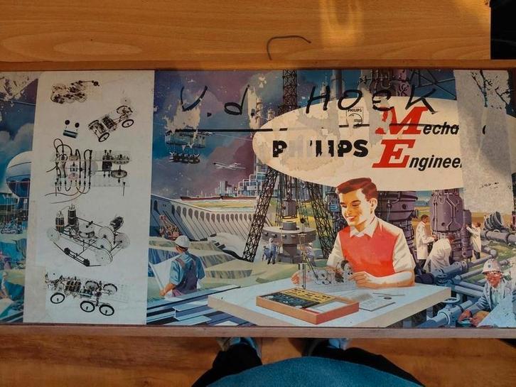 Vintage Philips Mechanical Engineer Bouwdoos, Hobby en Vrije tijd, Modelbouw | Auto's en Voertuigen, Gebruikt, Overige typen, Groter dan 1:32