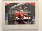 Mooie Litho "The Red Dream" Ferrari - Ingelijst, Ophalen, Zo goed als nieuw