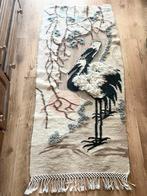 Handgeweven WOL wandkleed  kraanvogels afmetingen 75x175 cm, Antiek en Kunst, Ophalen of Verzenden