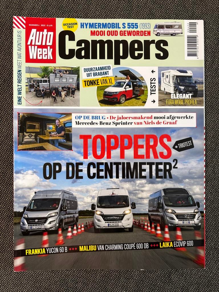 AutoWeek Campers - Toppers op de centimeter, Ophalen of Verzenden, Nieuw, Algemeen