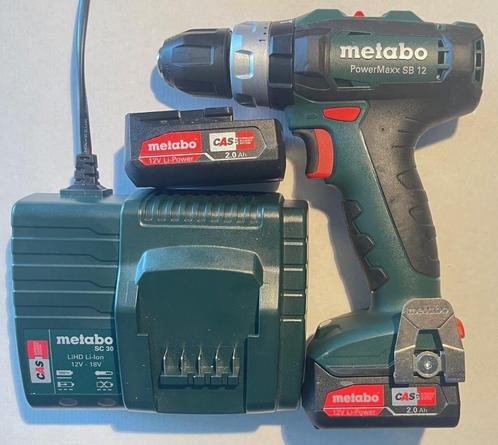 PowerMaxx SB 12 Accu Klopboormachine 12V  met 2 x2.0 Ah accu, Doe-het-zelf en Verbouw, Gereedschap | Boormachines, Nieuw, Boormachine